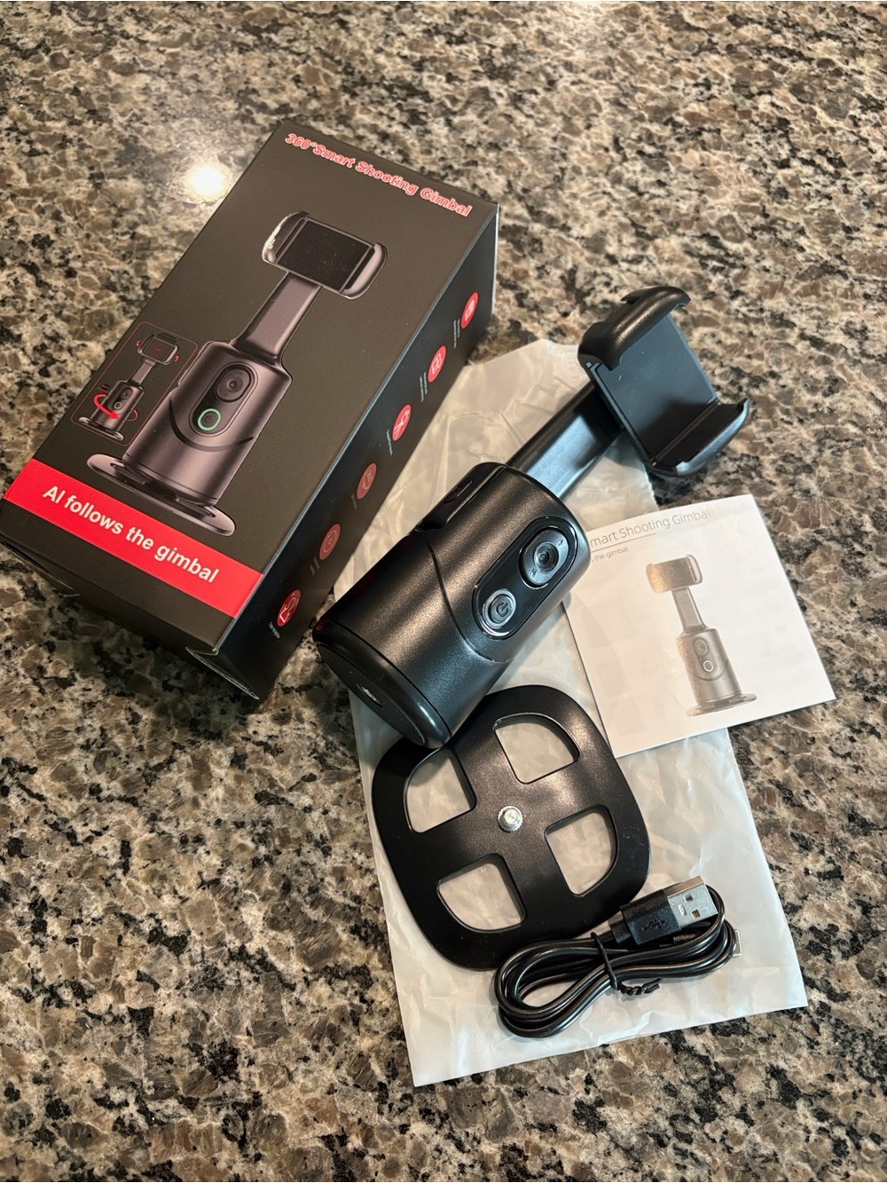 AI 360 Smart Shooting Gimbal Phone Mount NWT